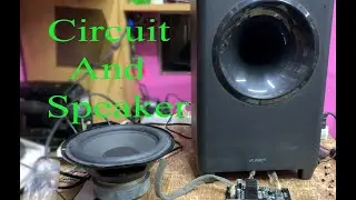 F&D T 388 TV Sound Bar Subwoofer Circuit And Speaker