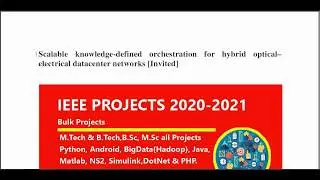 Scalable knowledge defined orchestration for hybrid optical–electrical datacenter networks Invited