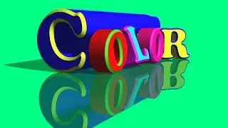 3D Text Colors and Reflection - Photoshop CC 2017