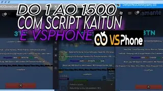 Do level 1 ao 1500 com script kaitun 3TN mais vsphone com multiplos roblox