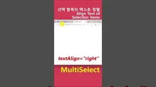 MultiSelect - textAlign #short