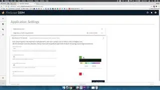 Application Settings interface