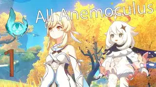 Genshin Impact собираем анемокулы | All Anemoculus 1 part