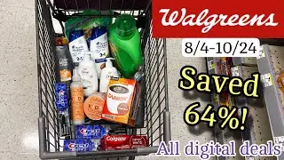Walgreens Haul - Save 64% using all digital coupons! 8/4-10/24