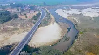 Aerial video of various parts of Rohini village from a drone #surabhi onlinet vt news