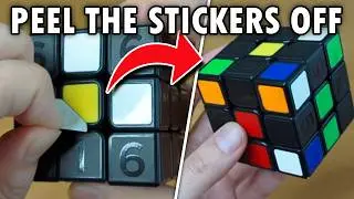 We are OFFICIALLY Peeling Stickers now... Rubik's Coach Cube