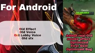 Rework ! Hayabusa Old Epic skin script Optimized First skill added Real Old Shadow Effect | MLBB