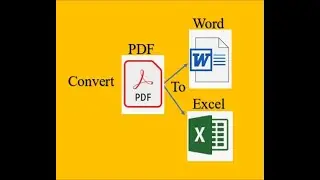 Convert PDF ke Word dan Excel