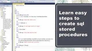 Live example of sql stored procedure for beginners | Coding Era