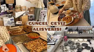 ÇEYİZİMİ TAMAMLADIM 🌿 UYGUN FİYATLI ÇEYİZ ALIŞVERİŞİM | YALANCI PROFİTEROL | TÜM ELEKTRONİKLER 🤌🏻