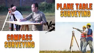 Difference between plane table surevying & compass surveying