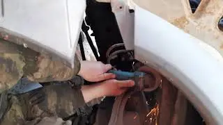 Вырезаем очки газель, ремонт