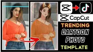 Cartoon photo tiktok trending video | New tiktok trend | Capcut New template
