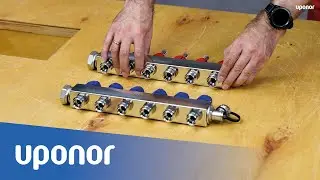 Az Uponor Vario C osztó-gyűjtő összeszerelése