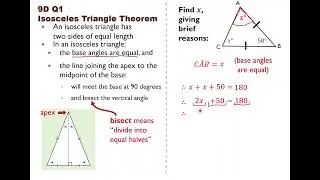 9D Q1 - Isosceles Triangle Theorem
