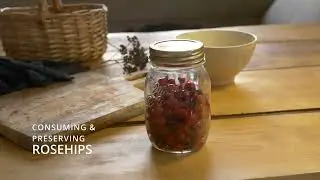 Rosehips drink and preserve rich in vitamin C