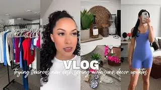 VLOG: Trying Flexirods, New Desk, New Athleisure, Decor Updates | Marie Jay