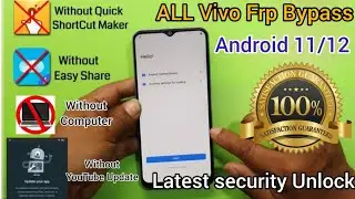 Vivo y19 frp bypass without computer android 12  youtube update problem fix and how to hard reset