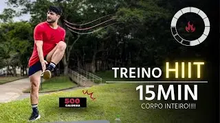 Treino para PERDER PESO RÁPIDO | HIIT | 🔥500 calorias | INICIANTES | 15 minutos