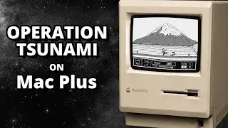 Amazing 1-Bit Platformer on Mac Plus: Operation Tsunami