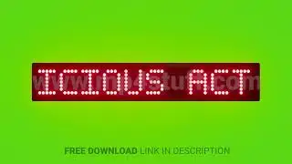 Report Suspicious Activity Scrolling Red Dot Matrix LED Text Animation on Green Screen Seamless Loop