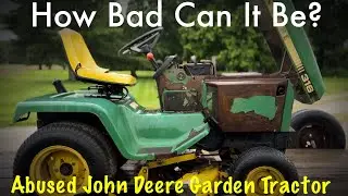 Will it Run After 20 Years? Abused John Deere 316 Garden Tractor