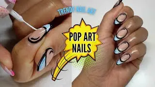 HOW TO DO POP ART COMIC BOOK NAILS | Gel X Nails + Trendy Nail Art