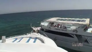 Boat collision - slow motion - zderzenie łodzi