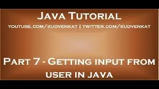 Getting input from user in java