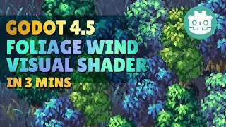 Foliage Wind Effect with Visual Shader in Godot 4.5 | Tree Swaying Effect For 2D Top-down Games