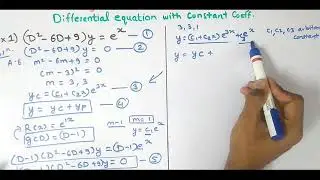 Solution of nonhomomogeneous differential equations