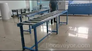 Adjustable Height Gravity Heavy Duty Roller conveyor #conveyor #gravityconveyor #rollerconveyor