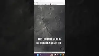 A HUGE Mountain Range On The Moon! #astrophotography #moon #telescope