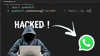 how to ? chat yourself | with just 2 lines of python 