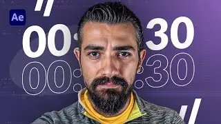 DYNAMIC TIMER (COUNTDOWN) in After Effects w/ Expression: Step-by-Step