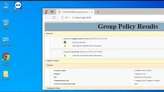 How To Check Group Policy Applied From Domain on the Client Computers Report list Windows 10