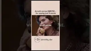 Arnold earned $85761... for saying just 3 words 🤣🤣 