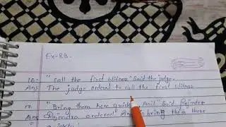 Oxford Current English Grammar Exercise 83 | Direct And Indirect Speech | Writter---Rk sinha part 2