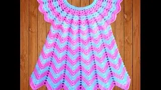 Crochet striped dress part 3