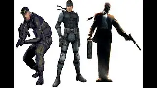 Sam Fisher Splinter Cell Vs. David Solid Snake Vs. Hitman Agent 47