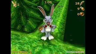Gameplay Rosso Rabbit in trouble Part 1 / Прохождение игры Побег из крольчатника Часть 1