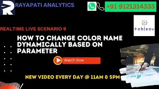Tableau Real-time scenario| How to change color legend name dynamically based on parameter|