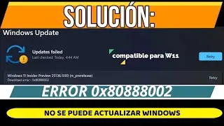 SOLUTION FOR ERROR 0x80888002 (Windows UPDATE)