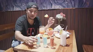 Drinking Cocktail At CIAO BELLA