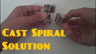Hanayama Cast Spiral puzzle Solution (part 1)