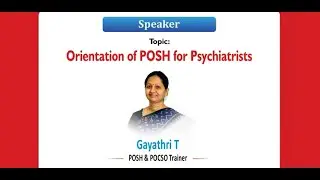 Orientation of POSH for Psychiatrists | #eastwestpharma