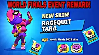 RAGEQUIT TARA AND PINS GAMEPLAY | RAGEQUIT TARA INGAME | BRAWLSTARS WORLD FINALS  REWARD #BRAWLSTARS