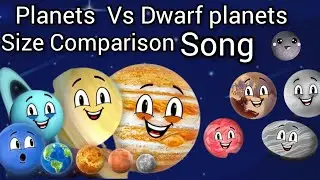 Planets Vs Dwarf Planets/Size Comparison - Planets and Dwarf planets