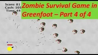 Zombie Survival Game Part 4 - with Greenfoot - Java Game Programming Tutorial