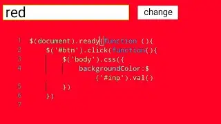 how to change background color from input value